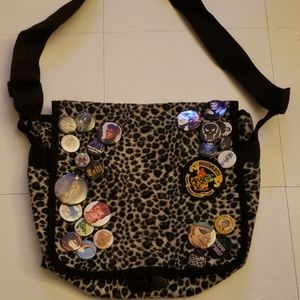 90s Cheetah Messenger Bag